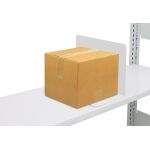 Buchstütze, 500 x 200 mm (T x H), RAL 7035 lichtgrau