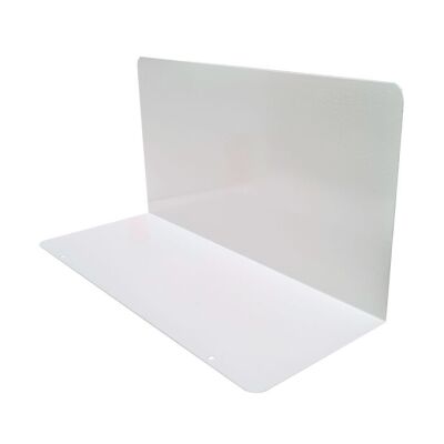 Buchstütze, 600 x 200 mm (T x H), RAL 7035 lichtgrau