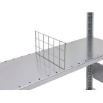 Draht-Steckgitter, 500 x 140 mm (T x H), glanzverzinkt für MULTIplus150-Fachböden