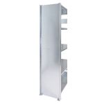 Vollblech-Seitenwand 1300 x 1000 mm (H x T), verzinkt,...