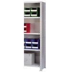 Vollblech-Seitenwand 1300 x 400 mm (H x T), RAL 7035...