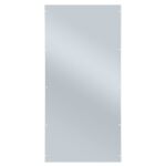 Vollblech-Seitenwand 1300 x 500 mm (H x T), RAL 7035...