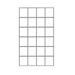 Drahtgitter-Seitenwand 300 x 200 mm (H x T), glanzverzinkt