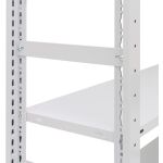 Stirnwandabgrenzung, 39 x 600 mm (H x T), RAL 7035 lichtgrau