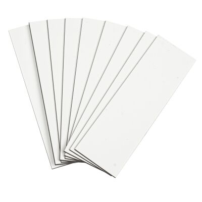 Magnetschilder 30 x 100 mm, weiß, VE 50