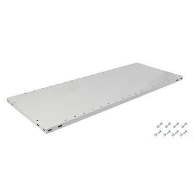 Zusatz-Fachboden MULTIplus85, 1000x500 mm, RAL 7035 lichtgrau, inkl. 8 Schauben + Muttern