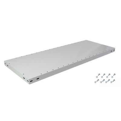 Zusatz-Fachboden MULTIplus250 750x400 mm, RAL 7035 lichtgrau, inkl. 8 Schauben + Muttern