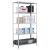 Grundregal, Fachbodenregal Schraubsystem MULTIplus250, 2000 x 1000 x 500 mm (HxBxT), verzinkt, 5 Fachböden