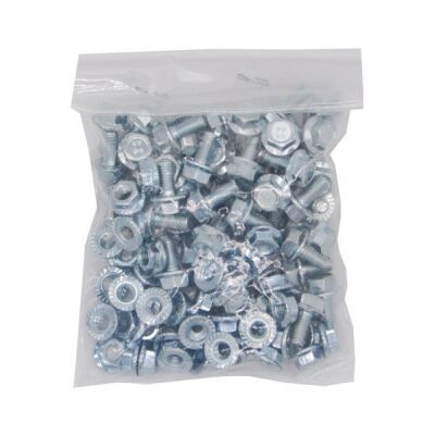 M6x12 Sechskantschraube Bundmutter mit Sperrverzahnung, VE 50