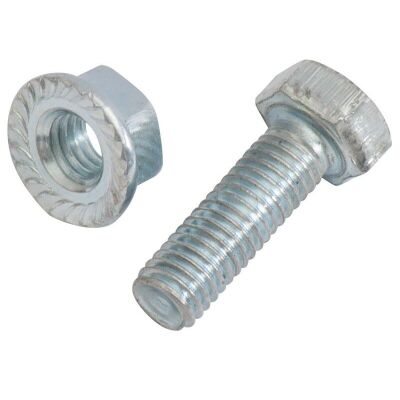 M6x12 Sechskantschraube Bundmutter mit Sperrverzahnung, VE 10