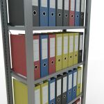 Grundregal, Büro-Fachbodenregal Stecksystem MULTIplus85, 2000 x 750 x 300 mm (HxBxT), 6 Fachböden, Kreuzstrebe, verzinkt, mit Anschlagleiste