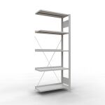 Anbauregal, Büro-Fachbodenregal Stecksystem...