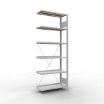 Anbauregal, Büro-Fachbodenregal Stecksystem...