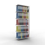 Anbauregal, Büro-Fachbodenregal Stecksystem...