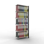 Anbauregal, Büro-Fachbodenregal Stecksystem...