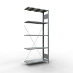 Anbauregal, Büro-Fachbodenregal Stecksystem...