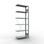 Anbauregal, Büro-Fachbodenregal Stecksystem...