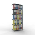 Anbauregal, Büro-Fachbodenregal Stecksystem...