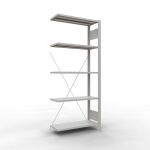Anbauregal, Büro-Fachbodenregal Stecksystem...