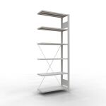 Anbauregal, Büro-Fachbodenregal Stecksystem...