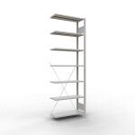 Anbauregal, Büro-Fachbodenregal Stecksystem...