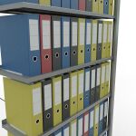 Anbauregal, Büro-Fachbodenregal Stecksystem MULTIplus85, 2300 x 1000 x 300 mm (HxBxT), 7 Fachböden, Kreuzstrebe, verzinkt, mit Anschlagleiste