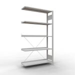 Anbauregal, Büro-Fachbodenregal Stecksystem...