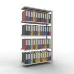 Anbauregal, Büro-Fachbodenregal Stecksystem...