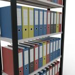 Grundregal, Büro-Fachbodenregal Stecksystem MULTIplus85, 1800 x 1000 x 300 mm (HxBxT), 5 Fachböden, Kreuzstrebe, schwarz/RAL 7035 lichtgrau, mit Anschlagleiste