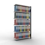 Anbauregal, Büro-Fachbodenregal Stecksystem...
