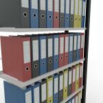 Anbauregal, Büro-Fachbodenregal Stecksystem MULTIplus85, 2000 x 1000 x 300 mm (HxBxT), 6 Fachböden, Kreuzstrebe, schwarz/RAL 7035 lichtgrau, mit Anschlagleiste