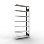 Anbauregal, Büro-Fachbodenregal Stecksystem...