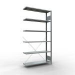 Anbauregal, Büro-Fachbodenregal Stecksystem...