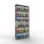 Anbauregal, Büro-Fachbodenregal Stecksystem...