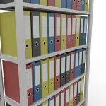 Grundregal, Büro-Fachbodenregal Stecksystem MULTIplus85, 2300 x 1000 x 300 mm (HxBxT), 7 Fachböden, Kreuzstrebe, RAL 7035 lichtgrau, ohne Anschlagleiste