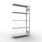Anbauregal, Büro-Fachbodenregal Stecksystem...