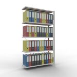 Anbauregal, Büro-Fachbodenregal Stecksystem...