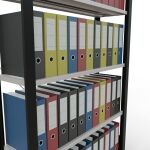 Grundregal, Büro-Fachbodenregal Stecksystem MULTIplus85, 1800 x 1000 x 300 mm (HxBxT), 5 Fachböden, Kreuzstrebe, schwarz/RAL 7035 lichtgrau, ohne Anschlagleiste