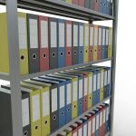 Grundregal, Büro-Fachbodenregal Stecksystem MULTIplus85, 1800 x 1300 x 300 mm (HxBxT), 5 Fachböden, Kreuzstrebe, verzinkt, mit Anschlagleiste