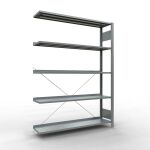 Anbauregal, Büro-Fachbodenregal Stecksystem...