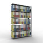 Anbauregal, Büro-Fachbodenregal Stecksystem...