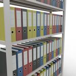 Grundregal, Büro-Fachbodenregal Stecksystem MULTIplus85, 1800 x 1300 x 300 mm (HxBxT), 5 Fachböden, Kreuzstrebe, RAL 7035 lichtgrau, mit Anschlagleiste