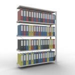 Anbauregal, Büro-Fachbodenregal Stecksystem...