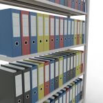 Anbauregal, Büro-Fachbodenregal Stecksystem MULTIplus85, 1800 x 1300 x 300 mm (HxBxT), 5 Fachböden, Kreuzstrebe, RAL 7035 lichtgrau, mit Anschlagleiste