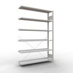 Anbauregal, Büro-Fachbodenregal Stecksystem...