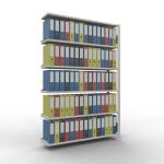 Anbauregal, Büro-Fachbodenregal Stecksystem...