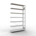 Anbauregal, Büro-Fachbodenregal Stecksystem...