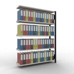 Anbauregal, Büro-Fachbodenregal Stecksystem...