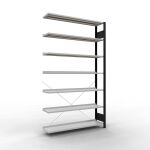 Anbauregal, Büro-Fachbodenregal Stecksystem...