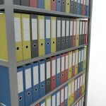 Grundregal, Büro-Fachbodenregal Stecksystem MULTIplus85, 2300 x 1300 x 300 mm (HxBxT), 7 Fachböden, Kreuzstrebe, verzinkt, ohne Anschlagleiste